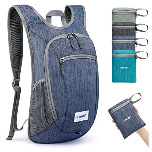 G4Free Kleiner Rucksack, 10/15 l, faltbar, leicht, verstaubar, Tagesrucksack, Reisen, Outdoor, Wandern, Schultertasche, dunkelblau, 15Liters, Tagesrucksack G4Free Kleiner Rucksack, 10/15 l, faltbar, leicht, verstaubar, Tagesrucksack, Reisen, Outdoor, Wandern, Schultertasche, dunkelblau, 15Liters, Tagesrucksack von G4Free
