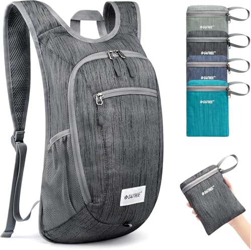 G4Free Kleiner Rucksack, 10/15 l, faltbar, leicht, verstaubar, Tagesrucksack, Reisen, Outdoor, Wandern, Schultertasche, Schwarz, 20Liters G4Free Kleiner Rucksack, 10/15 l, faltbar, leicht, verstaubar, Tagesrucksack, Reisen, Outdoor, Wandern, Schultertasche, Schwarz, 20Liters von G4Free
