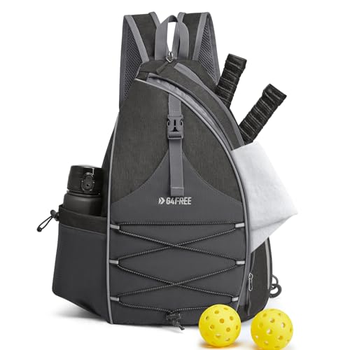 G4Free Pickleball-Tasche, Pickleball-Rucksack für Frauen und Männer, verstellbare Umhängetasche mit wasserdichter Tasche/Zaunhaken G4Free Pickleball-Tasche, Pickleball-Rucksack für Frauen und Männer, verstellbare Umhängetasche mit wasserdichter Tasche/Zaunhaken von G4Free