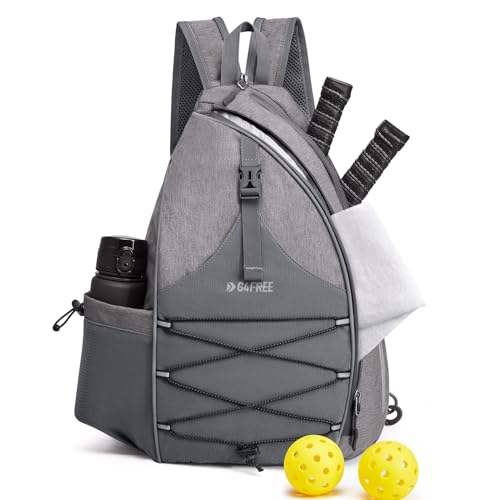 G4Free Pickleball-Tasche, Pickleball-Rucksack für Frauen und Männer, verstellbare Umhängetasche mit wasserdichter Tasche/Zaunhaken G4Free Pickleball-Tasche, Pickleball-Rucksack für Frauen und Männer, verstellbare Umhängetasche mit wasserdichter Tasche/Zaunhaken von G4Free