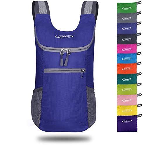 G4Free Faltbarer Leichter Rucksack 11L/130g Unisex Tagesrucksack Kleiner Reiserucksack Wanderrucksack Trekkingrucksack für Wandern Fahrrad von G4Free