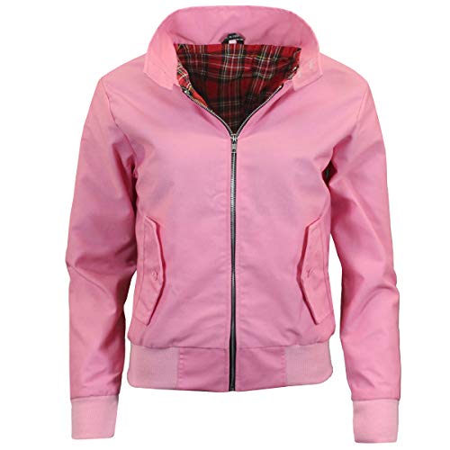 G5 Apparel Damen Klassische Weinlese Harrington Jacke - Pink G5 Apparel Damen Klassische Weinlese Harrington Jacke - Pink von G5 Apparel