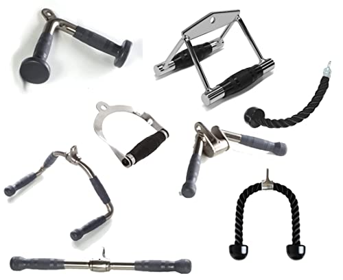 G5 HT SPORT Unisex – Erwachsene Verschiedene Pulley-Griffe und Kabel-Werkzeuge für Einzelgriff, Doppelgriff, Dreifachseil (Multi-Übungen), Trizepsseil, Mehrere Übungsstangen, Einheitsgröße von G5 HT SPORT