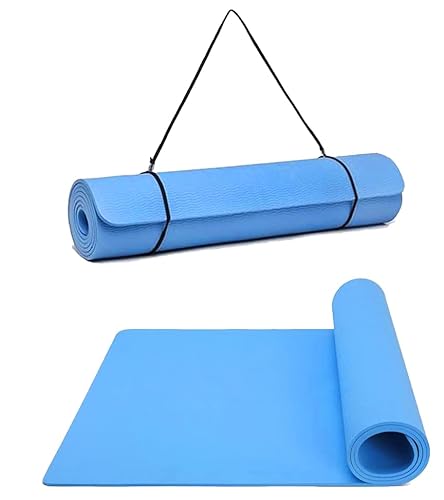 G5 HT SPORT Yogamatte mit Tragegriff aus Eva | 160 x 50 cm | Dicke 0,8 cm | Gymnastikmatte Fitnessmatte (Hellblau) von G5 HT SPORT