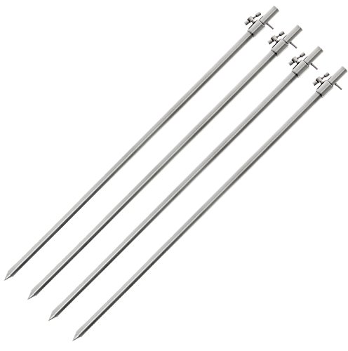 g8ds 4X Edelstahl Angelsport Bankstick Silber Large 50-90cm Rutenhalter Rutenauflage Rodpod g8ds 4X Edelstahl Angelsport Bankstick Silber Large 50-90cm Rutenhalter Rutenauflage Rodpod von G8DS
