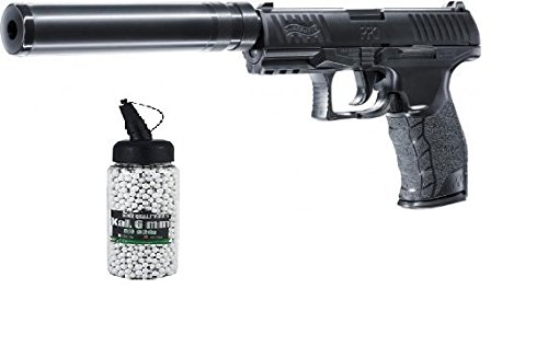 Set:Walther PPQ Navy Kit Federdruck Softair Pistole unter 0,5 Joule 6mm + G8DS® Softair Munition Bio BBS Premium Selection 2000 Stück 0,20 g 6mm von G8DS