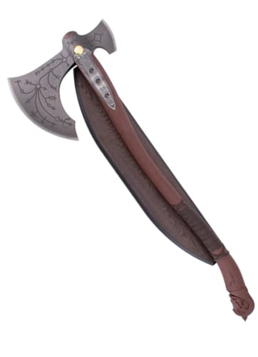 'GOD of WAR' Kratos Axt - Göttliche Kampfaxt- Gott des Krieges - Deko Wurfaxt mit Wandhalterung aus Holz - Streitaxt, Metall Holz - Göttliche Waffe braun,Silber 'GOD of WAR' Kratos Axt - Göttliche Kampfaxt- Gott des Krieges - Deko Wurfaxt mit Wandhalterung aus Holz - Streitaxt, Metall Holz - Göttliche Waffe braun,Silber von G8DS