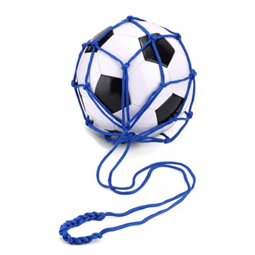GABEALF Blaue Fußball-Netztasche, Netztasche für Fußballtraining, Tragbare Balltasche (Ohne Fußball) von GABEALF
