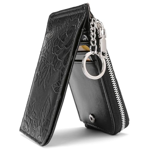 GAEKEAO Geldbörse Damen, Portmonee Geldbeutel Portemonnaie klein Kreditkartenhalter mit Schlüsselanhänger, Münzfach mit Reißverschluss Slim Wallet & RFID-Schutz Kartenetui Damen GAEKEAO Geldbörse Damen, Portmonee Geldbeutel Portemonnaie klein Kreditkartenhalter mit Schlüsselanhänger, Münzfach mit Reißverschluss Slim Wallet & RFID-Schutz Kartenetui Damen von GAEKEAO