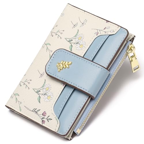 GAEKEAO Klein Geldbörse Damen RFID-Blockierung Leder Bifold Reißverschlusstasche Brieftasche Kreditkarteninhaber mit ID-Fenster GAEKEAO Klein Geldbörse Damen RFID-Blockierung Leder Bifold Reißverschlusstasche Brieftasche Kreditkarteninhaber mit ID-Fenster von GAEKEAO