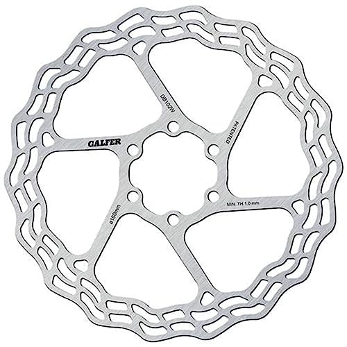 Galfer Scheibe Wave Route – -Bremse für Fahrrad, Silber, 160 mm Galfer Scheibe Wave Route – -Bremse für Fahrrad, Silber, 160 mm von Galfer