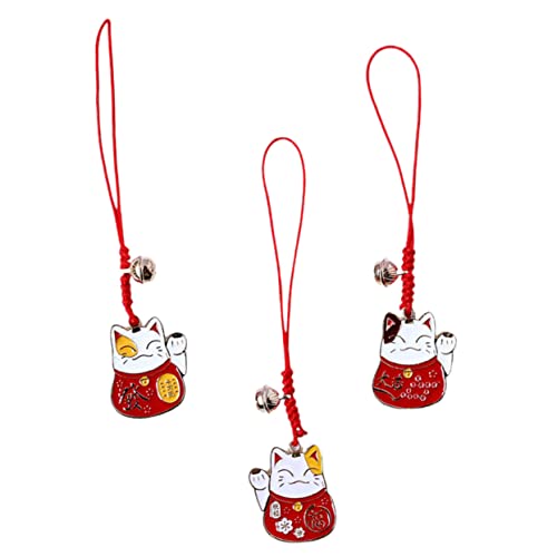 3st Schlüsselanhänger Glückskatzen-Telefon-anhänger Glückskatze Hängender Anhänger Glückskatzen-anhänger-Ornamente Glückskatzen-Rucksack-anhänger Autoanhänger Maneki Legierung Rot GALPADA 3st Schlüsselanhänger Glückskatzen-Telefon-anhänger Glückskatze Hängender Anhänger Glückskatzen-anhänger-Ornamente Glückskatzen-Rucksack-anhänger Autoanhänger Maneki Legierung Rot GALPADA von GALPADA