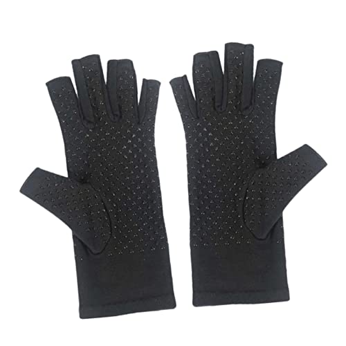 GALPADA 1 Paar Abgabe von Handschuhen verdicken Sie rutschfeste Handschuhe Fingerlose Fahrradhandschuhe thermohandschuhe Thermal Gloves Sportgeräte halbe Fahrradhandschuhe Spandex 8% Black von GALPADA