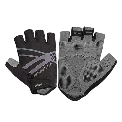 GALPADA 1 Paar MTB Reithandschuhe Halbfinger Fahrradhandschuhe Motocross-Handschuhe Rennradhandschuhe Outdoor-reithandschuhe Mountainbike-Handschuhe Straßenhandschuhe Black von GALPADA