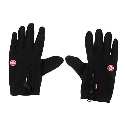 GALPADA 1 Paar Touchscreen-Handschuhe Schwarze Handschuhe Motorradhandschuhe Draussen Winterliche Outdoor-Handschuhe Reithandschuhe Handschuh Zum Reiten rutschfeste Handschuhe Stricken von GALPADA
