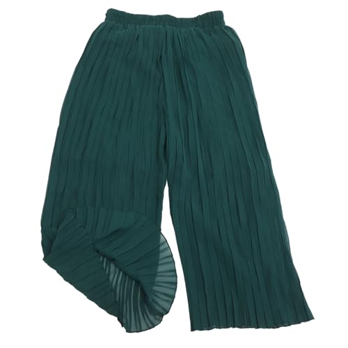 GALPADA 2 STK Chiffon Weite Hose Für Damen Hoch Tailliert Plus-Size-Kleidung Für Frauen Damenhosen in Übergröße Kleid Für Frauen in Übergröße Lockere Hose Weite Hosen Für Frauen Green von GALPADA