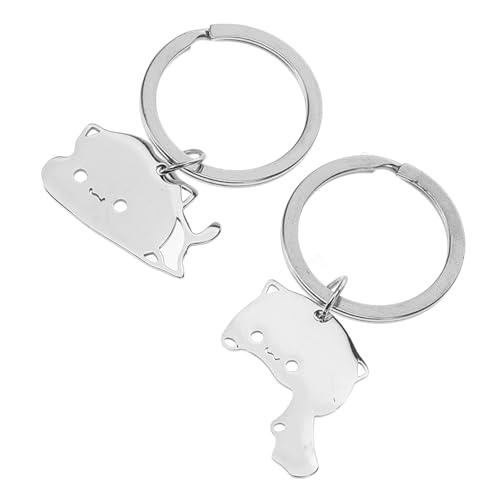 GALPADA 2St Katze Schlüsselanhänger lustige schlüsselanhänger für Katzenliebhaber Schlüsselbund Schlüsselanhänger mit Katzenanhänger kreative Schlüsselanhänger-Dekoration von GALPADA