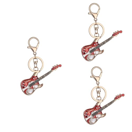 GALPADA 3St Gitarren-Schlüsselanhänger Auto schlüssel Halter Mini-Schlüsselanhänger Gitarre schlüsselanhänger Gitarren schlüsselanhänger Schlüsselringe Schlüsselbund Deko-Schlüsselanhänger von GALPADA