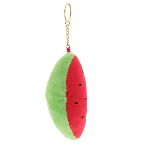 GALPADA Frucht-Schlüsselanhänger handtasche spielzeug kawaii schlüsselanhänger wassermelone anhänger Wassermelonen-Schlüsselanhänger-Accessoire dekorative Rucksackanhänger PP Baumwolle rot von GALPADA