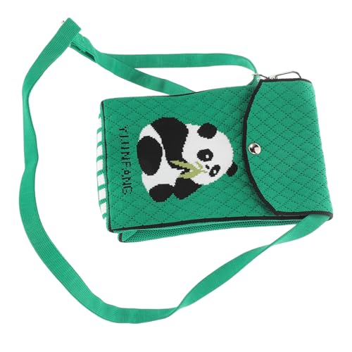 GALPADA Panda-Handytasche Reisegeldbörse Kleine Geldbörsen Kleine Umhängetasche Handy-umhängetasche Handyhülle Mit Riemen Mini-umhängetasche Handytaschen Für Frauen Green Polyester von GALPADA