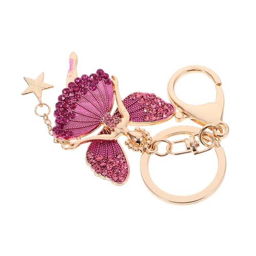 GALPADA Schlüsselanhänger für Mädchen Kette Schlüsselhalter Schlüsselanhänger Party Schlüsselbund Rhinestone Schlüsselanhänger schlüsselringe Damen-geldbörsen Bling-Schlüsselanhänger Rosa von GALPADA