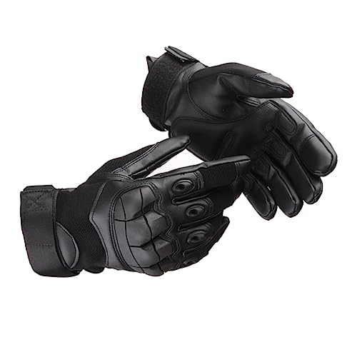 GALPADA Vollfinger Outdoor Handschuhe Für Sport Und Freizeit Winddicht Warm Und rutschfest Touchscreen Fähig Ideal Für Radfahren Und Camping Größe L von GALPADA