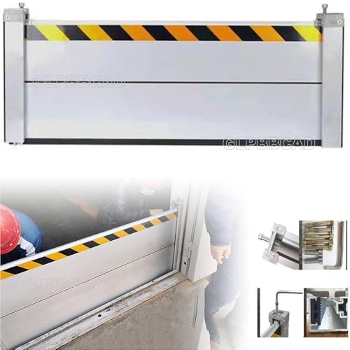 GALPBBCADE Hochwasserschutz Barriere Tur Tragbar Aluminiumlegierung Hochwasserschutz Barriere Wasser Reflektierend Kellerfenster Hochwasserschutz Barriere Tur Für Aussen Garage Strabe,A,100 * 80cm von GALPBBCADE