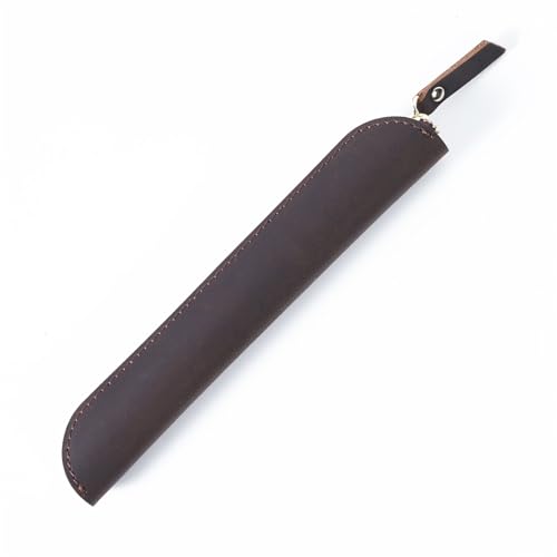 GALSOR Federmäppchen Einfache Mini-Retro-Stift-Stylus-Schutzhülle aus Leder, kompakte, niedliche Stifthülle(Color:Coffee) von GALSOR