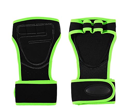 GALSOR Turnhandschuhe Cross Training Handschuhe Fingerlose Gewichtheberhandschuhe Für Männer Frauen(Color:Grün,Size:Medium) von GALSOR