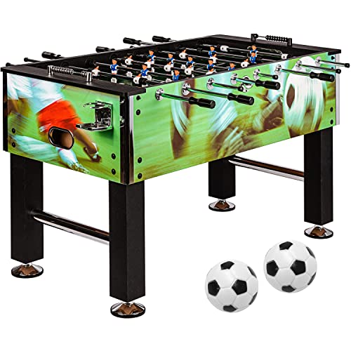 GAMES PLANET Kickertisch Leeds in 6 Farben, Tischfußball, Tischkicker, inkl. 4 Bälle + 2 Getränkehalter, ca. 60kg - Soccer Print GAMES PLANET Kickertisch Leeds in 6 Farben, Tischfußball, Tischkicker, inkl. 4 Bälle + 2 Getränkehalter, ca. 60kg - Soccer Print von GAMES PLANET