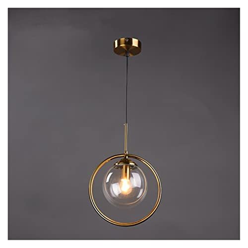 GANGUIO Moderne LED-Kronleuchterlampe, Wohnzimmer-Restaurant-Dekoration, Design, Moderne Pendelleuchten, Goldglas-Hängelampe, Lustre-Beleuchtungskörper, kompatibel mit verstellbaren Kronleuchtern im von GANGUIO