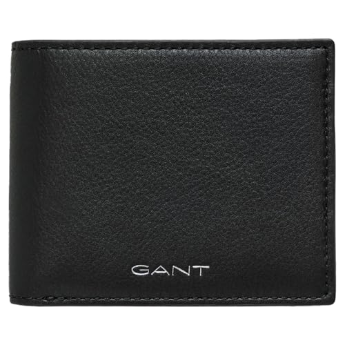 GANT Herren Bifold-Geldbörse aus Leder, Schwarz, One Size von GANT