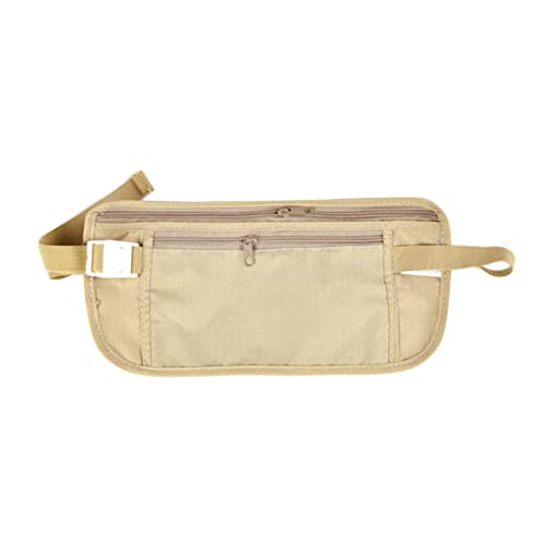 GANYKQ Dünner Geldgürtel, sichere Reise-Geldgürteltasche, Diebstahlschutz - Khaki GANYKQ Dünner Geldgürtel, sichere Reise-Geldgürteltasche, Diebstahlschutz - Khaki von GANYKQ