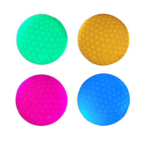 GANYKQ Glow Balls Wasserglühbälle, 4 Stück, leuchtende Bälle, LED-Bälle, 3-lagiges Design von GANYKQ