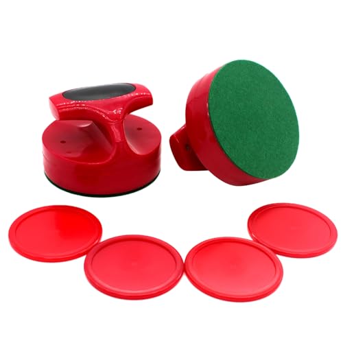 GAOSHA 94 mm Air-Tischhockey-Spielschieber mit 4 Pucks Standard-Paddel und Pucks, Tischhockey-Schieber-Set von GAOSHA