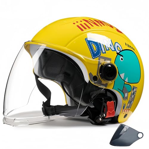 Kinder-Fahrradhelm Kinderhelme Für 3–15 Jahre Jungen Und Mädchen Mikrohelm Verstellbar Multisport Rollschuhlaufen Skateboard Roller Fahrradhelm Cartoon-Helm C,(48-55CM) von GAOZITAIGZ