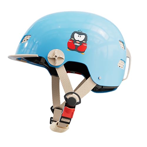 Kinderhelm Kinder-Fahrradhelm Für Jungen Und Mädchen Skateboardhelm Verstellbar Leichter Multisporthelm 52–58 cm Helm Für Roller Fahrräder Und Elektrofahrzeuge B,(52-58CM) von GAOZITAIGZ