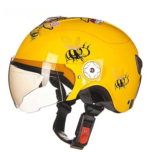 Kleinkind-Fahrradhelm Kinderhelm Für Jungen Und Mädchen Kinder-Multisporthelm Rollerhelm Skateboardhelm Kinder-Fahrradhelme Halbhelm Mit Cartoon-Muster I,(54-57CM) von GAOZITAIGZ