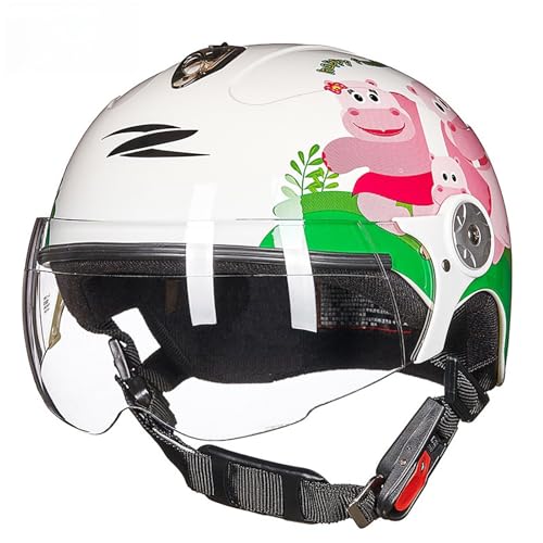 Kleinkind-Fahrradhelm Kinderhelm Für Jungen Und Mädchen Kinder-Multisporthelm Rollerhelm Skateboardhelm Kinder-Fahrradhelme Halbhelm Mit Cartoon-Muster M,S(50-53CM) von GAOZITAIGZ