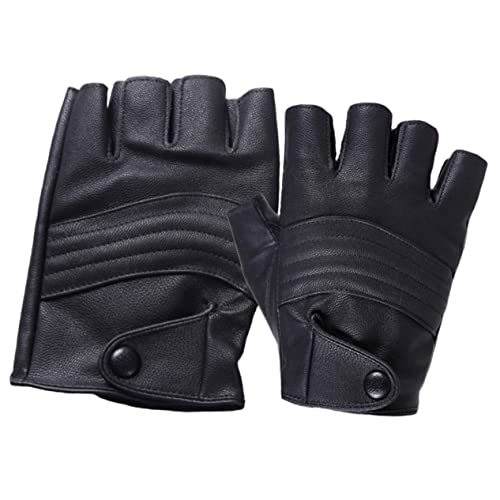 GAROZATION Fingerlose Lederhandschuhe Für Herren Und Damen Atmungsaktive Fitness Und Fahrradhandschuhe Ideal Für Sport Gym Radfahren Und Outdoor Aktivitäten GAROZATION Fingerlose Lederhandschuhe Für Herren Und Damen Atmungsaktive Fitness Und Fahrradhandschuhe Ideal Für Sport Gym Radfahren Und Outdoor Aktivitäten von GAROZATION