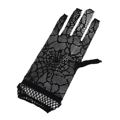 GAROZATION 1 Paar Spinnennetz-Spitzenhandschuhe Frauen Wärmer weiße formelle Handschuhe Kleidung Liner Motorcycle Gloves mottorrad Handschuhe Sonnenschutzhandschuhe Fahrhandschuhe Black von GAROZATION