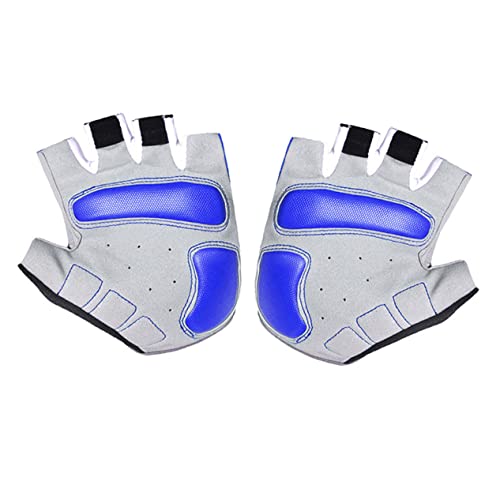 GAROZATION 1 Paar halbe Finger Kurze Handschuhe -Skihandschuhe Dirtbike-Handschuhe kalt fahrradhandschuhe halbfinger Handschuhe atmungsaktive Handschuhe Unisex-Halbfingerhandschuhe Blue von GAROZATION