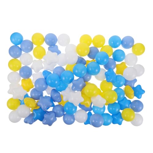 GAROZATION 100St Kinderschwimmbecken Ozeanball für Outdoor kinderpool kehrteproofballpit zurück Bällebad für Kleinkinder Babybälle Plastik von GAROZATION