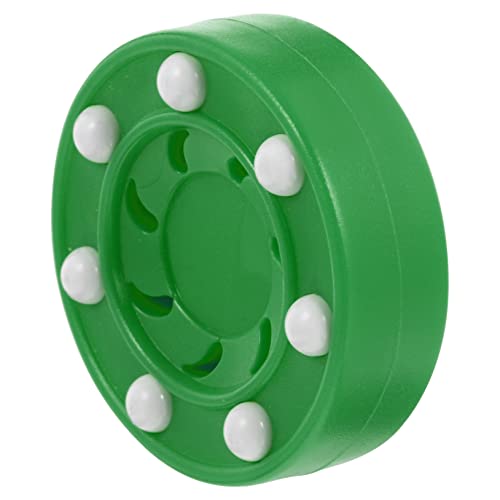 GAROZATION 1Stk Tintenroller Hallenhockey-Puck Rollpuck und grüne Kekse Indoor-Hockey-Pucks Inline-Hockey Hockey Puck eisball Pucks für Rollhockeyspiele Rollhockeyspiel Trainingspuck pp Green von GAROZATION