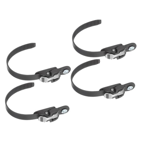 GAROZATION 4 Stück Rollschuhe Austauschbare Schlittschuhschnallen Professionelle Schnallenriemen Schlittschuhschnallenriemen Aus Kunststoff Skate-universalschnalle Skate-Hardware PVC Black von GAROZATION