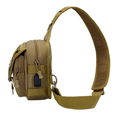 GAROZATION Outdoor Umhängetasche Tragbare Taktische Sling Bag Aus Verschleißfestem Material Ideal Für Herren Und Damen Perfekt Für Reisen Wandern Und Outdoor Aktivitäten von GAROZATION