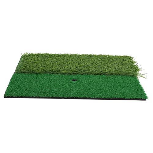 GAROZATION Pole-schneidmatte Golfübungs-schlagmatte Kunstrasen-Golf-schlagmatte Matte Golfschwung-übungsmatte Tragbare Golf-schlagmatte Indoor-Golf Golfmatte 35 Mm Langes Gras Green von GAROZATION