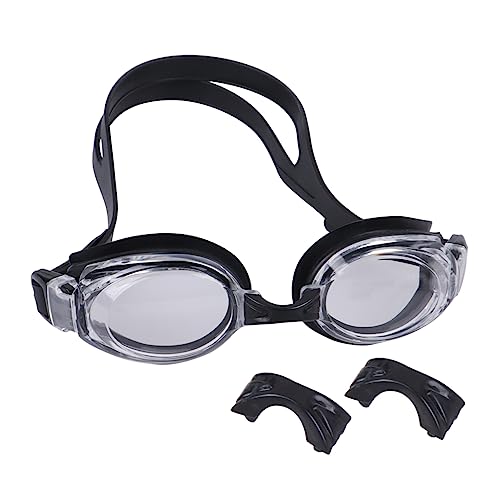 GAROZATION UV Block Schwimmbrille Für Erwachsene Verstellbare Silikonbrille Mit Antibeschlag Und UV Schutz Ideal Für Strand Und Pool Schwarz Komfortabel Und Langlebig von GAROZATION