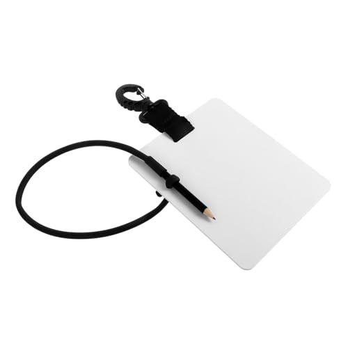 GAROZATION Unterwasser Schreibblock Whiteboard Tauchausrüstung Whiteboard Mit Drehclip Tauch Whiteboard Leichtes Unterwasser Board Tauch Whiteboard Mit Bleistift Unterwasser von GAROZATION