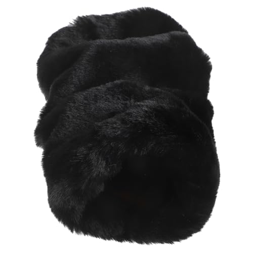 GAROZATION Winterwarmer Muff Tragbarer Wärmer Muff Wärmerer Beutel Tragbare Wärmetasche Tragbarer Handwärmer Winter Warm Handwärmer Für Damen Tragbare Handwärmer Armwärmer Black Kurzer Plüsch von GAROZATION